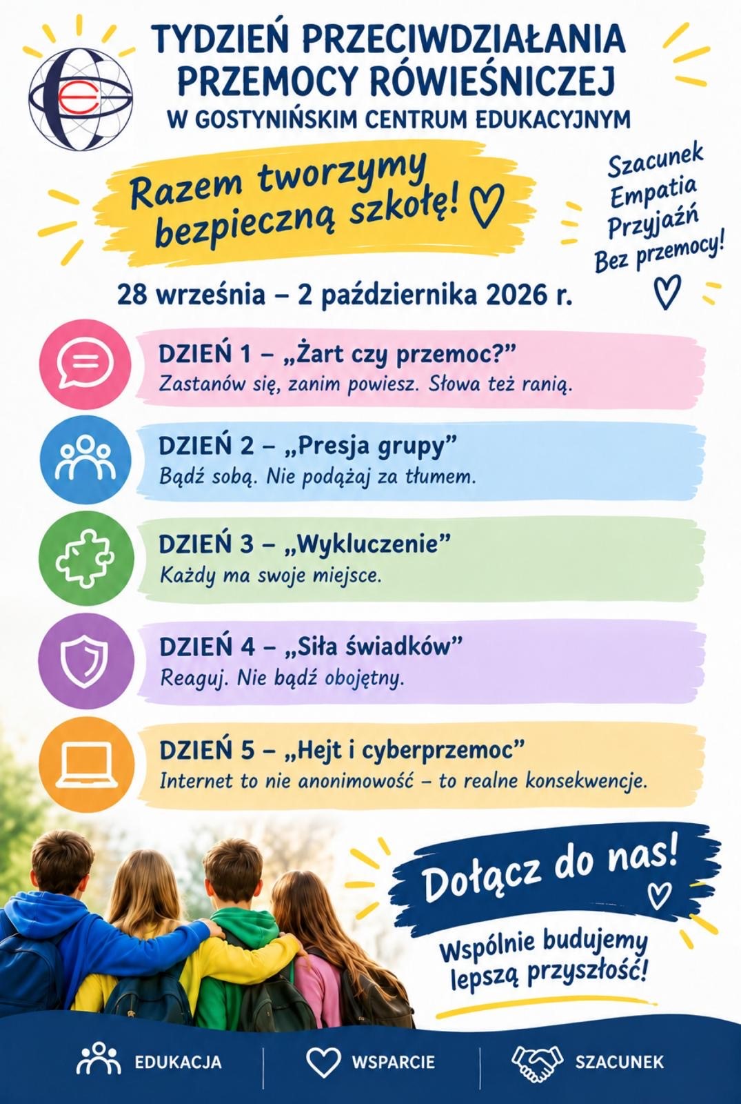 tydzien przeciwdzialania przemocy rowiesniczej
